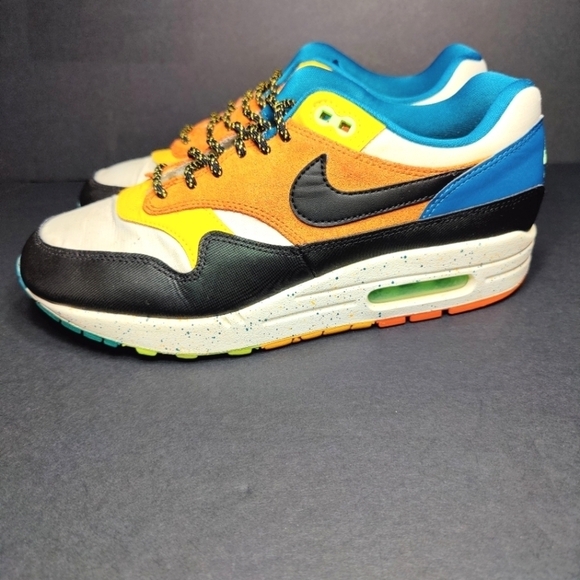 Nike Other - Nike Air Max 1 Multi Mix 2020 Phantom Black Starfish Sneakers Men's Shoes Size 8